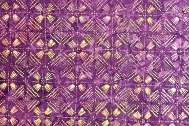 PURPLE - Heliotrope - Batikstoff aus Indonesien